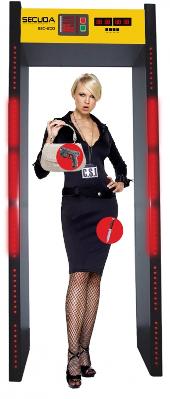 Qapi tipli ust arama metal detektor Secuda