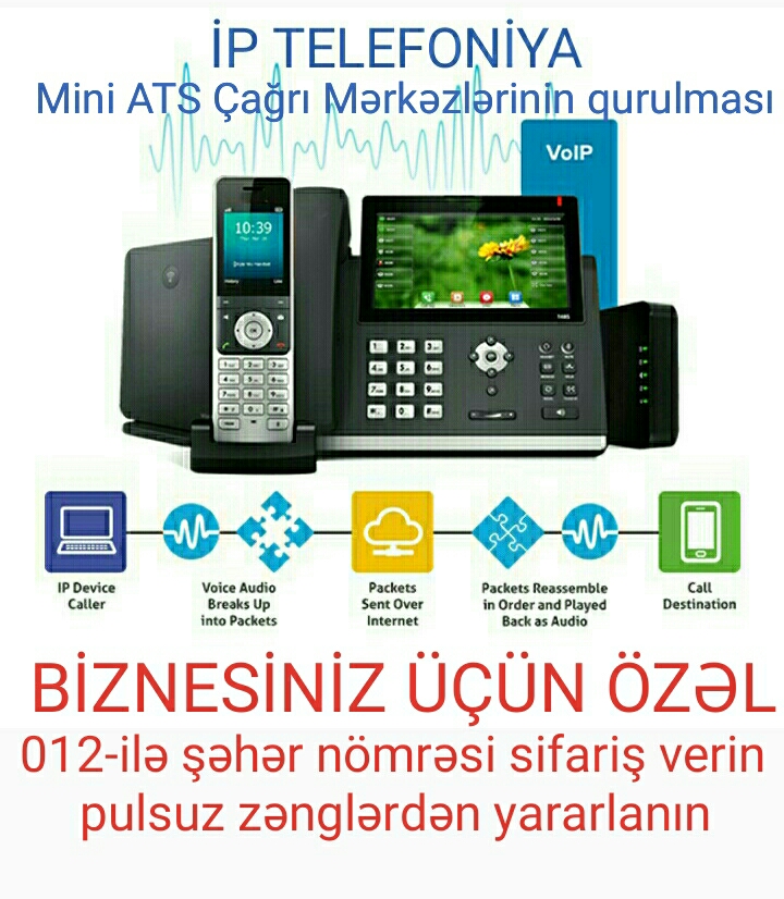 Simsiz Xətsiz Ofis və Ev Telefonları